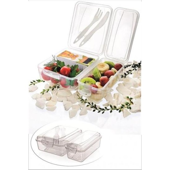 BUFFER® Takeaway Ergonomik Asorti Çatal Bıçaklı Pratik Yoğurt Saklama Kabı BUFFER® Takeaway Ergonomik Asorti Çatal Bıçaklı Pratik Yoğurt Saklama Kabı