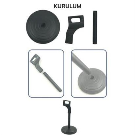 BUFFER® Tek Ayaklı Taşınabilir Mini Masaüstü Mikrofon Sabitleme Standı BUFFER® Tek Ayaklı Taşınabilir Mini Masaüstü Mikrofon Sabitleme Standı