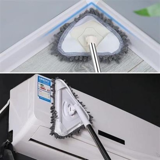 BUFFER® Teleskopik Saplı 150 cm Üçgen Mop Cam Duvar Tavan Fayans Parke Temizleyici Mop BUFFER® Teleskopik Saplı 150 cm Üçgen Mop Cam Duvar Tavan Fayans Parke Temizleyici Mop