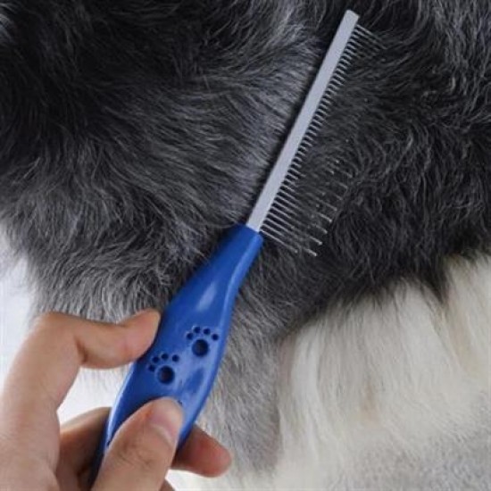 BUFFER® Tüy Açıcı Kedi Köpek Tarağı Tek Taraflı Metal Dişli Evcil Hayvan Bakım Fırçası BUFFER® Tüy Açıcı Kedi Köpek Tarağı Tek Taraflı Metal Dişli Evcil Hayvan Bakım Fırçası