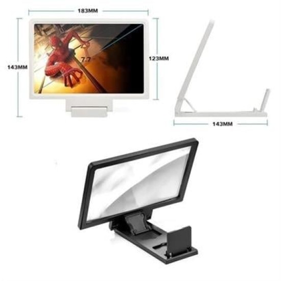 BUFFER® Universal Telefon Tablet Ekran Büyütücü Standlı Projektör Aleti BUFFER® Universal Telefon Tablet Ekran Büyütücü Standlı Projektör Aleti