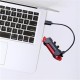 BUFFER® Usb Şarj Edilebilir Parlak Bisiklet Led Lamba Su Geçirmez Güvenlik Uyarı Arka Lamba Işığı BUFFER® Usb Şarj Edilebilir Parlak Bisiklet Led Lamba Su Geçirmez Güvenlik Uyarı Arka Lamba Işığı
