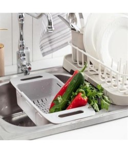 BUFFER® Uzayıp Kısalabilen Ayarlanabilir Plastik Lavabo Mutfak Süzgeci