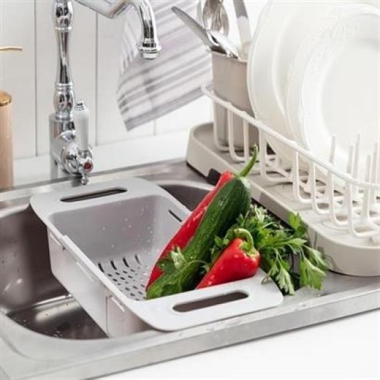 BUFFER® Uzayıp Kısalabilen Ayarlanabilir Plastik Lavabo Mutfak Süzgeci BUFFER® Uzayıp Kısalabilen Ayarlanabilir Plastik Lavabo Mutfak Süzgeci