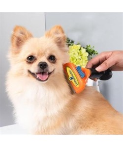 BUFFER® Uzun Tüylü Köpekler İçin Kolay Tarama Fırçası Temizlenebilir Çelik Tarak Tüy Toplayıcı Mediu BUFFER® Uzun Tüylü Köpekler İçin Kolay Tarama Fırçası Temizlenebilir Çelik Tarak Tüy Toplayıcı Mediu