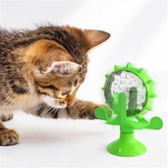 Buffer® Vantuzlu Zilli İnteraktif Dönebilen Mama Kaplı Renkli Eğlenceli Eğitici Kedi Oyuncağı Buffer® Vantuzlu Zilli İnteraktif Dönebilen Mama Kaplı Renkli Eğlenceli Eğitici Kedi Oyuncağı