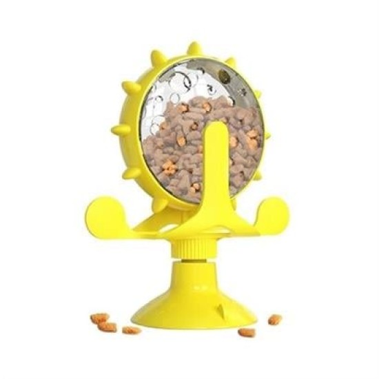 Buffer® Vantuzlu Zilli İnteraktif Dönebilen Mama Kaplı Renkli Eğlenceli Eğitici Kedi Oyuncağı Buffer® Vantuzlu Zilli İnteraktif Dönebilen Mama Kaplı Renkli Eğlenceli Eğitici Kedi Oyuncağı