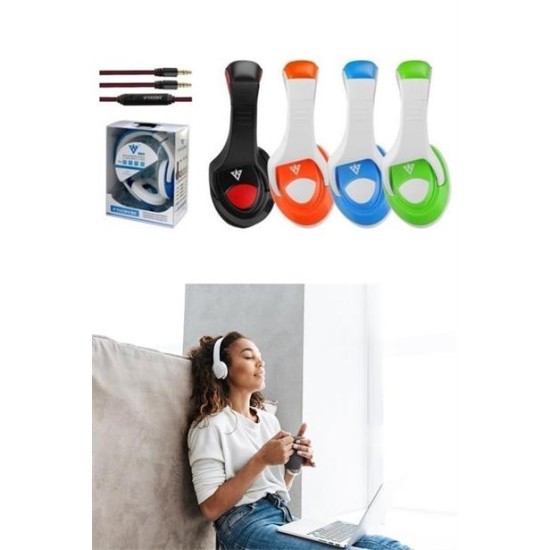 BUFFER® Vykon MQ4440mm Sürücülü Mikrofonlu Bilgisayar Kulaklığı Jak Girişli BUFFER® Vykon MQ4440mm Sürücülü Mikrofonlu Bilgisayar Kulaklığı Jak Girişli