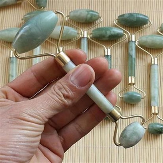 BUFFER® Yeşim Taşı Çift Taraflı Cilt Masaj Aleti BUFFER® Yeşim Taşı Çift Taraflı Cilt Masaj Aleti