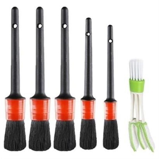 BUFFER® Yumuşak Kıllı İç Ve Dış Temizlik İçin 5+1 Detaylı Araç Oto Temizlik Bakım Fırça Seti BUFFER® Yumuşak Kıllı İç Ve Dış Temizlik İçin 5+1 Detaylı Araç Oto Temizlik Bakım Fırça Seti