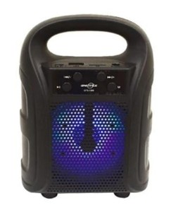 Tutmalı Mini Hoparlör Işıklı Taşınabilir Bluetooth Wireless Radyolu Sd Kart ve USB Girişli Hoparlör