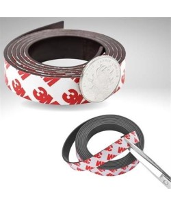 Yapışkanlı Şerit Mıknatıs Magnet Kes Kullan Güçlü Sağlam Rulo Çıkarılması Kolay Siyah 2cm x 1 mt Yapışkanlı Şerit Mıknatıs Magnet Kes Kullan Güçlü Sağlam Rulo Çıkarılması Kolay Siyah 2cm x 1 mt